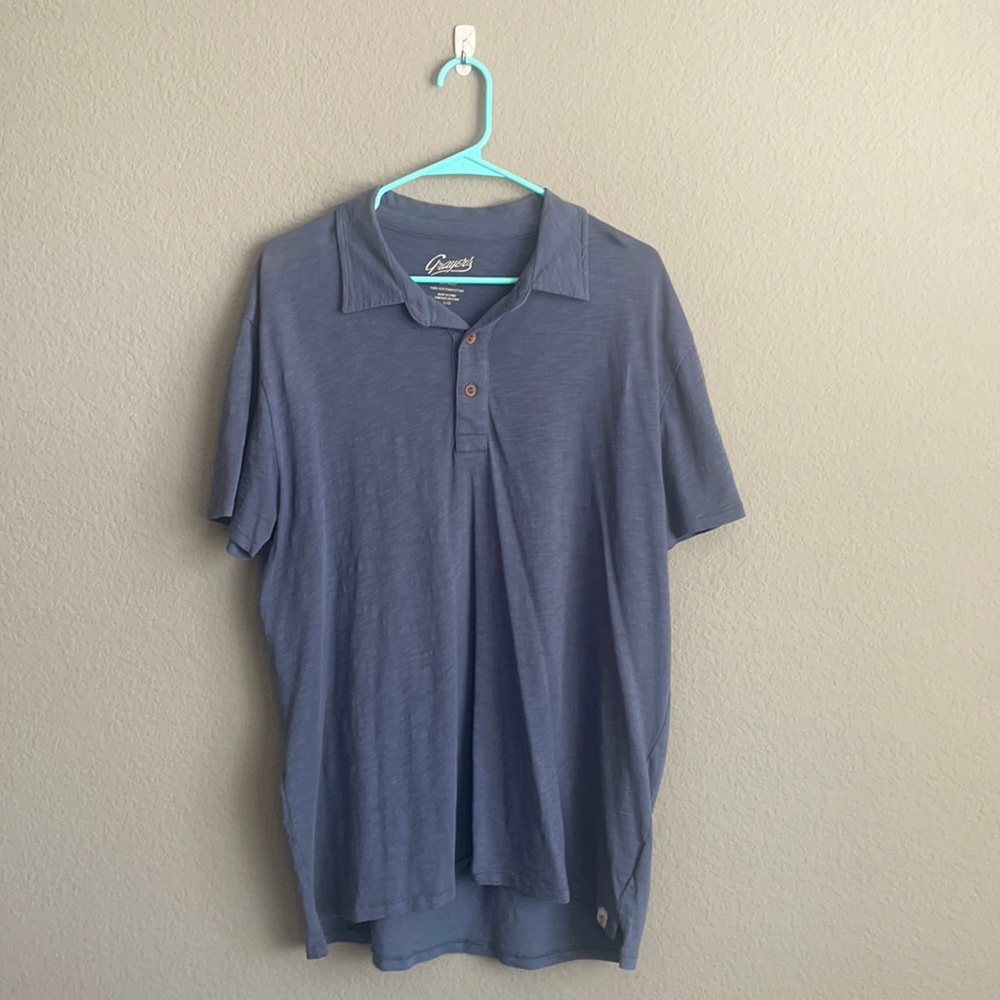 Grayers Clothiers polo, size L, navy blue